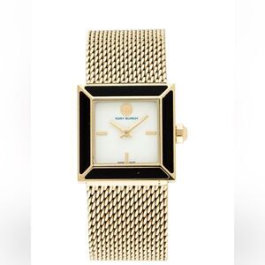 Tory Burch Reva Watch - Navy Blue/Gold  retail$225 NWB Tory Burch Reva Double-wrap Watch Navy Leather TBW4032  main image 2